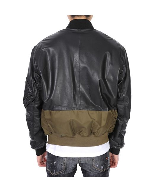 McQ Alexander McQueen Gray Splicing Details Baseball Jacket for men
