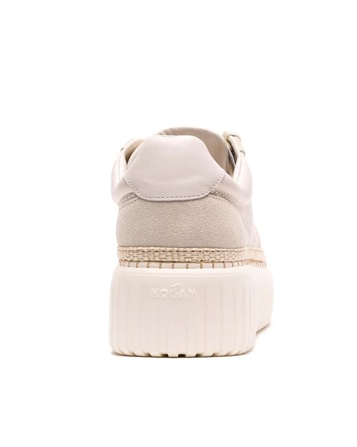 Hogan Pink Low Top Lace-Up Sneakers
