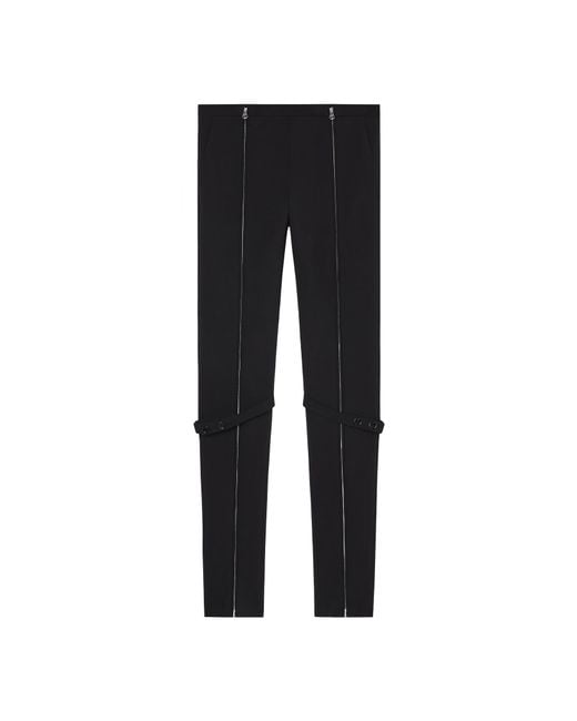 Courreges Black Courrèges Zip Detailed Pants