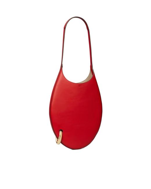 Tory Burch Red Pierced Shoulder Bag