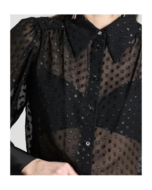 MAX&Co. Black Long Sleeve Shirt