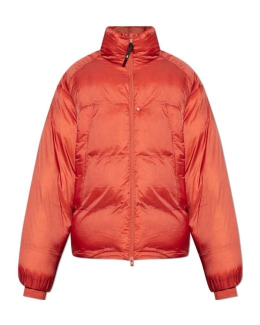 Y-3 Purple High-Neck Down Jacket for men