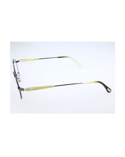 Tom Ford White Round Frame Sunglasses for men