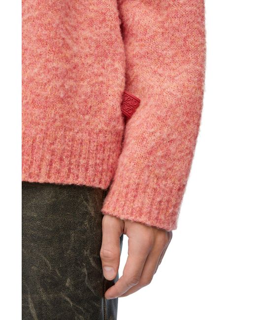 Loewe Pink V-Neck Buttoned Cardigan for men