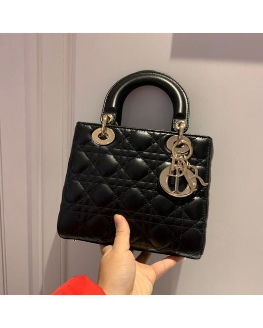 Dior Black Medium Lady Bag