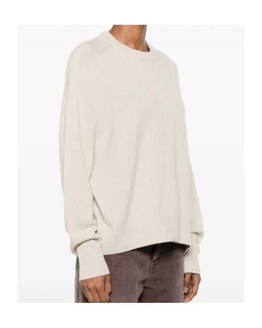 Soft Goat White Raglan-Sleeve Sweater