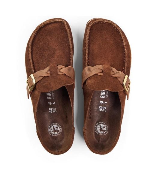 Birkenstock Brown Minimal Slip-On Shoes