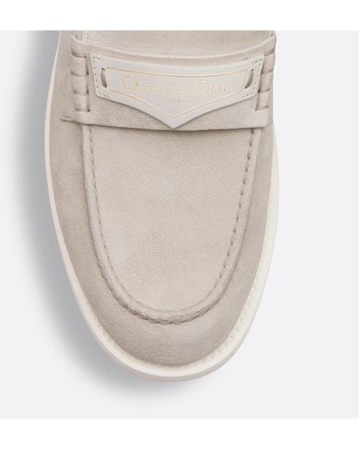 Dior White Christian Boy Logo Debossed Slip-On Sandals