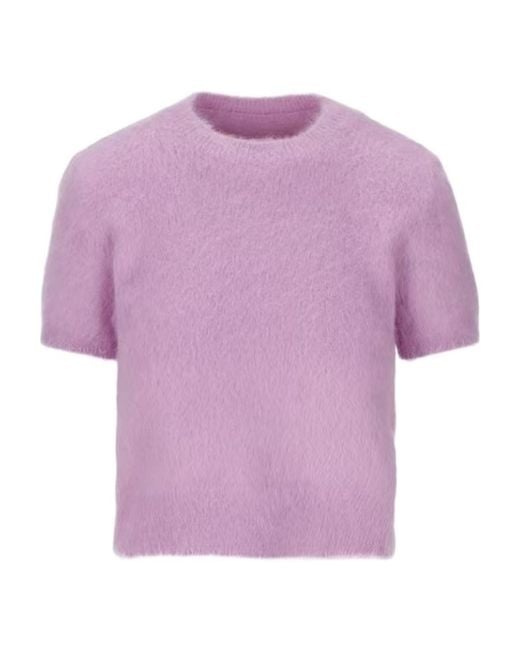 Maison Margiela Purple Brushed Crewneck T-Shirt