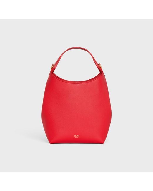 Céline Red Small Hobo