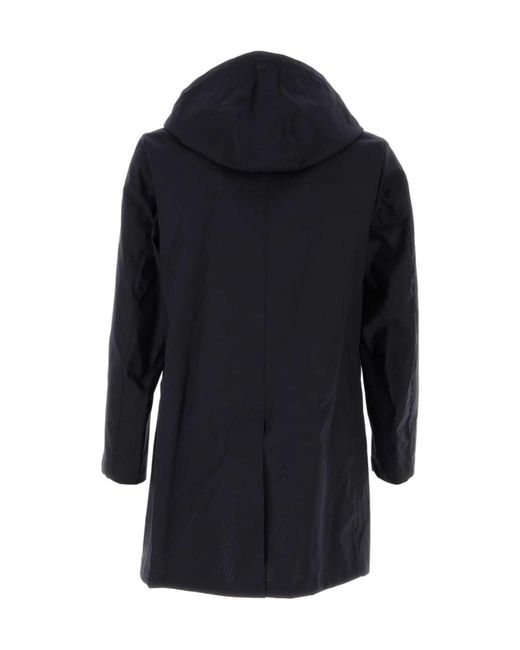 Mackintosh Blue Long-Sleeved Hooded Coat for men