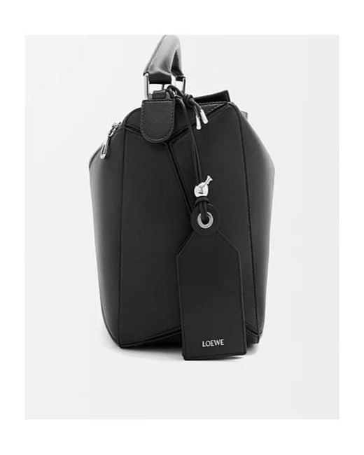 Loewe Black Large Featherlight Puzzle Bag for men