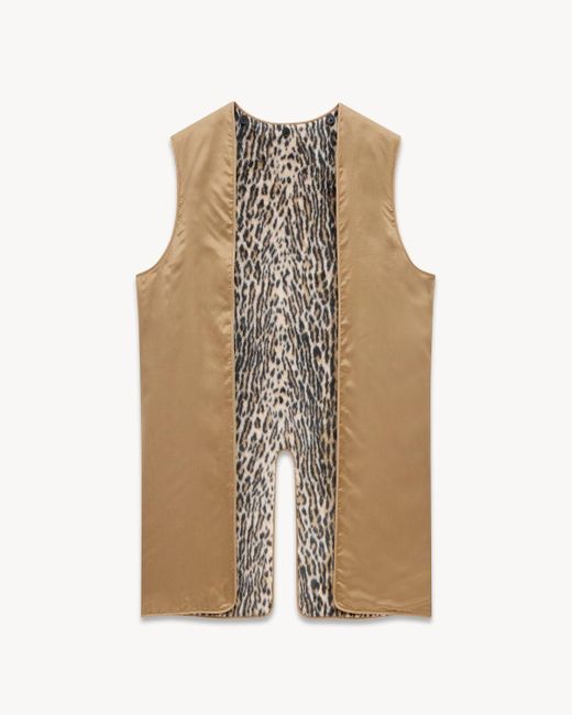 Saint Laurent Natural Knee-Length Long-Sleeved Mackintosh Coat for men