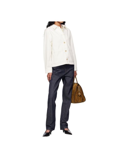 A.P.C. White Nikkie Denim Jacket