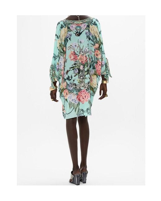 Camilla Blue Floral Print Dress