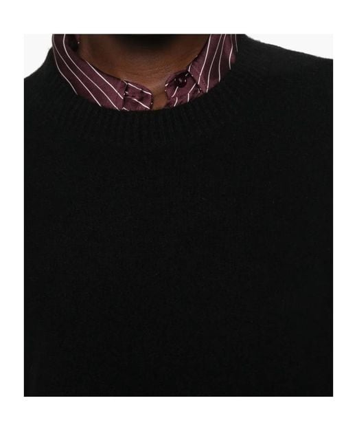 Vince Black Crew Neck Ribbed Sweater