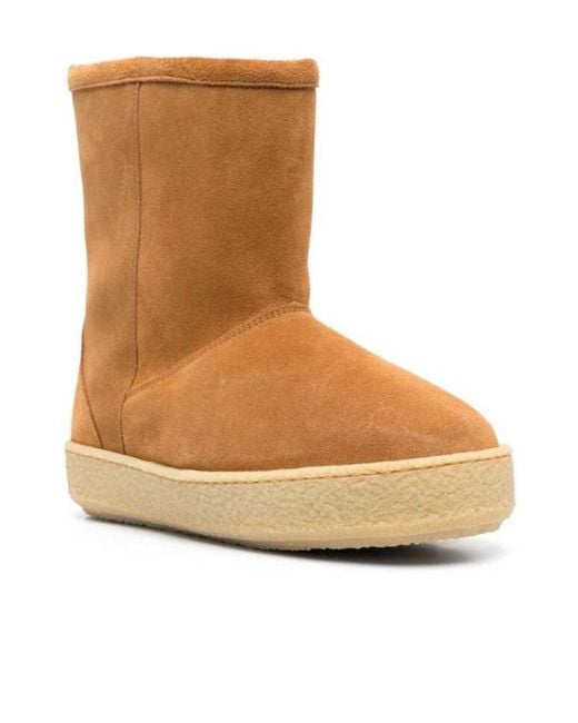 Isabel Marant Brown Frieze Snow Boots