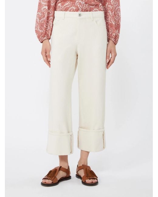 Weekend by Maxmara White Gesto Straight Leg Pants