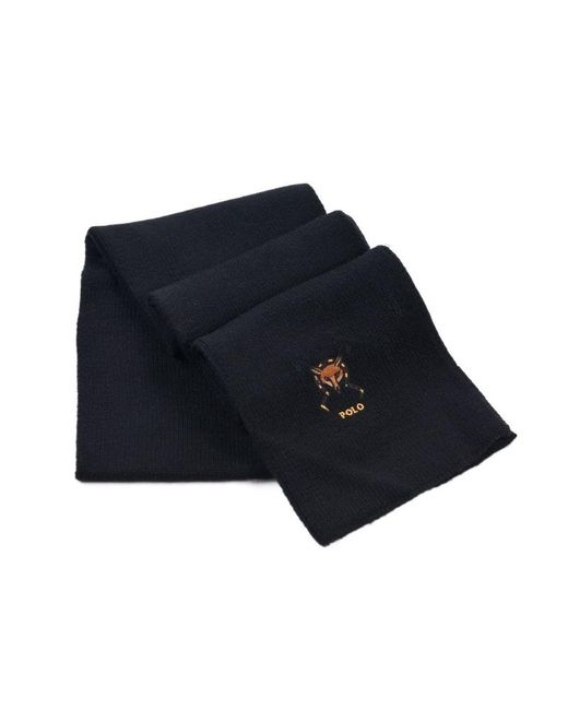 Polo Ralph Lauren Black Knitted Scarf