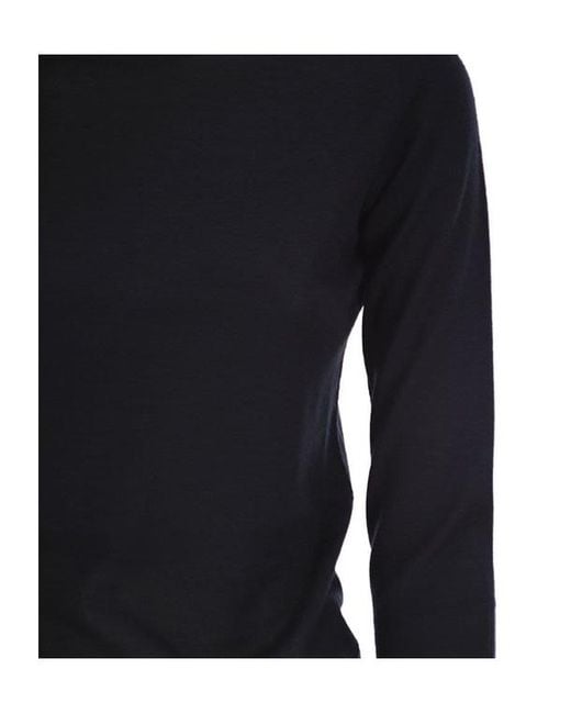 Fabiana Filippi Black Fine Knit Roll Neck Sweater