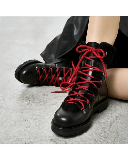 Scarosso Black Kat Fur Boots