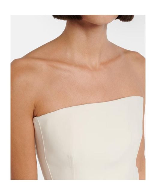 Totême  White Wool And Silk Top