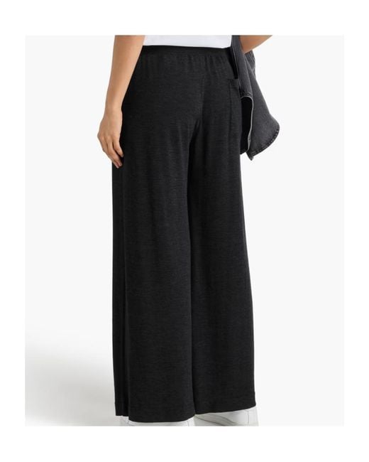 Brunello Cucinelli Black Elastic Waist Casual Pants