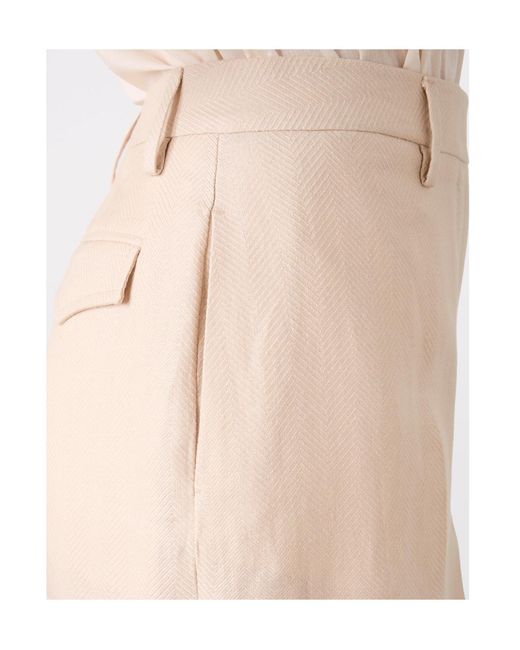 Officine Generale Natural Casual Pants With Belt Loops