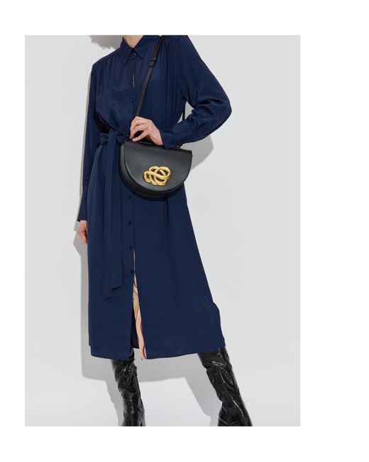 Paul Smith Blue Ps Paul Smith Tie-Waisted Shirt Dress