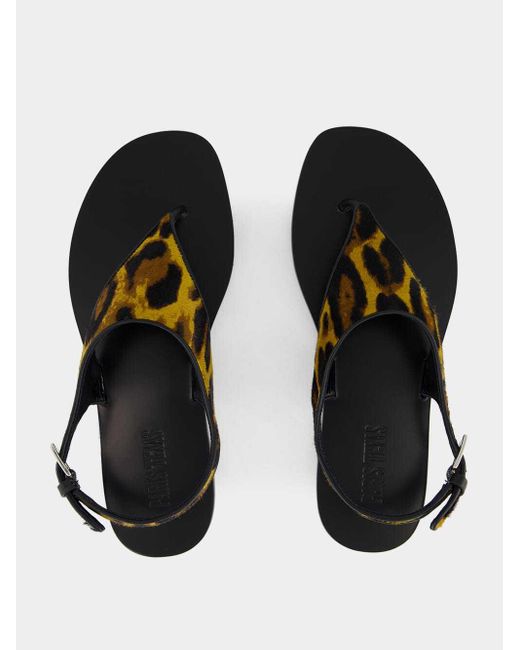 Paris Texas Multicolor Leopard-Print Flat Sandals