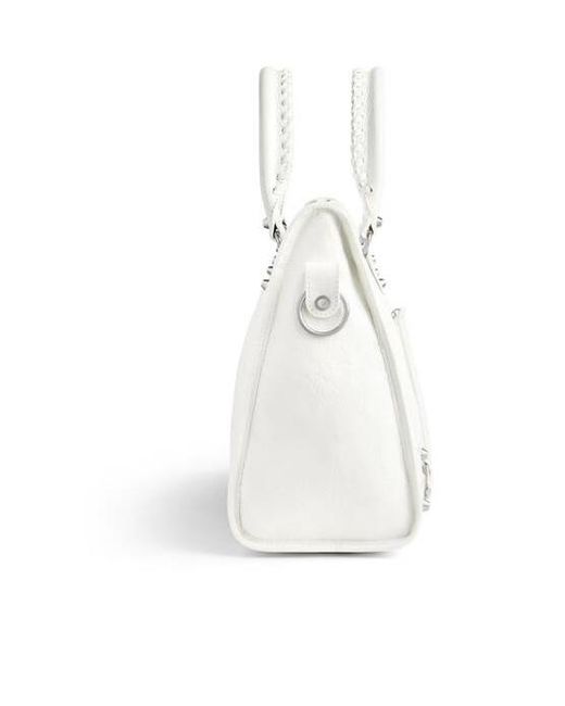 Balenciaga White Le City Medium Tote Bag