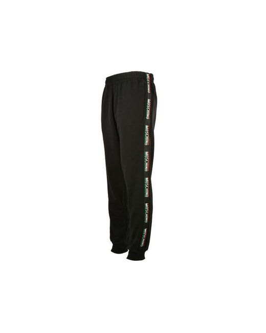 Moschino Black Logo Sweatpants for men