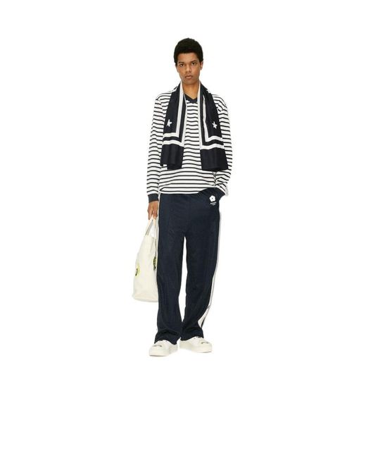KENZO Blue 'Lighthouse' Large Square Scarf for men