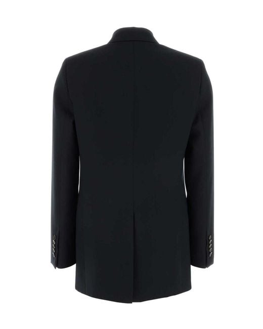 Gucci Black Collared Button-Up Jacket