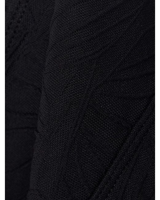 Loulou de Saison Black Hephaistos Stretch-Cloqué Bikini Top