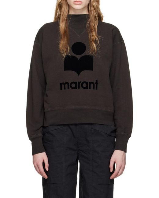 Isabel Marant Black Isabel Marant Étoile Moby Logo Sweatshirt
