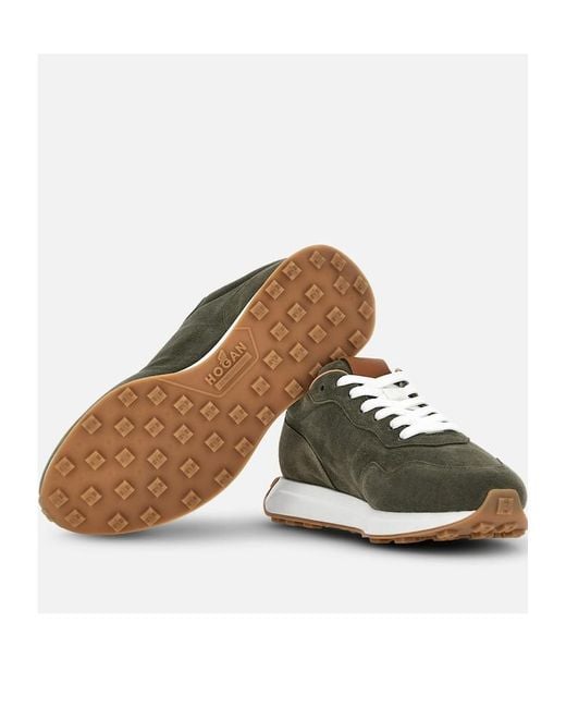 Hogan Green Low-Top Sneakers for men