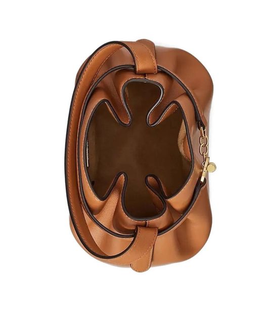 Ralph Lauren Brown Medium Blaike-Tone-Hardware Bucket Bag