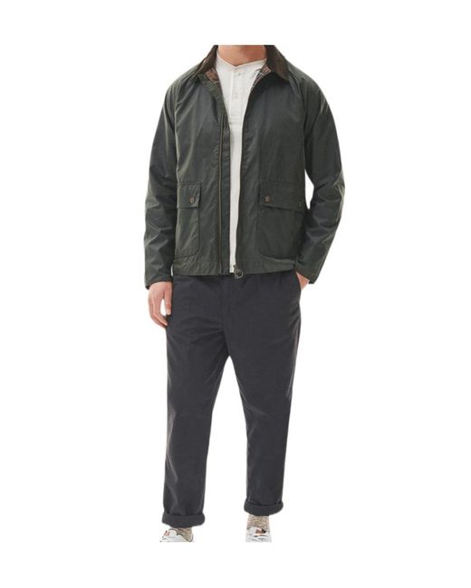 Barbour Green Long-Sleeved Casual Jacket for men