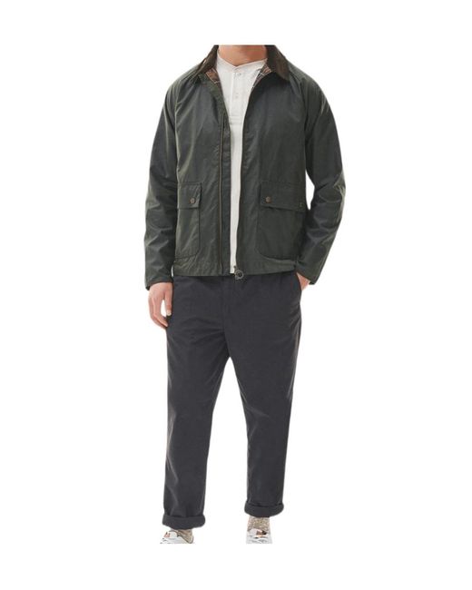 Barbour Green Long-Sleeved Casual Jacket for men