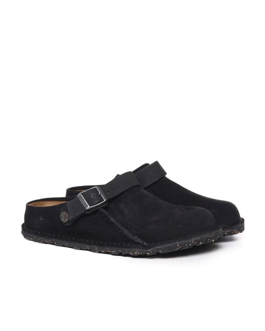 Birkenstock Black Lutry Slip-On Sandals for men