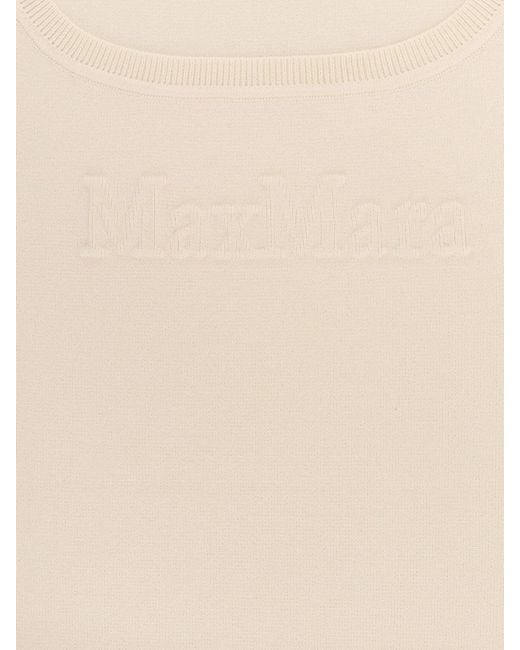 Max Mara Natural Pentola Sleeveless Knitted Top