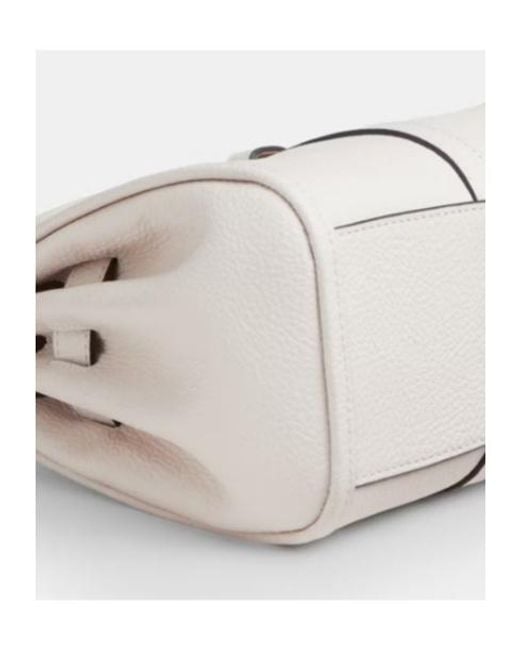 COACH White Bridget Flap Shoulder Bag