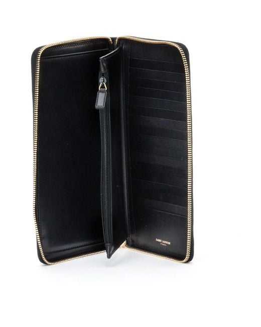 Saint Laurent Black Classic Wallet for men
