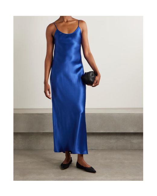 Gabriela Hearst Blue Slip Dress