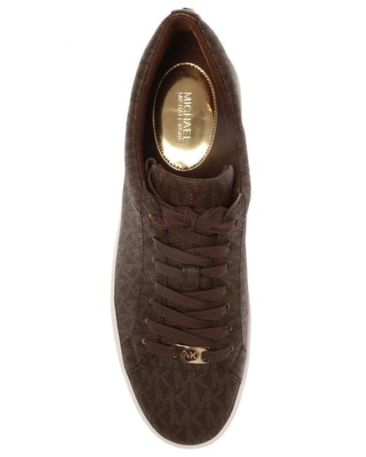 Michael Kors Brown Thick-Sole Casual Sneakers
