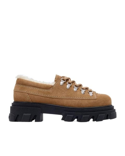 Ganni Brown Cleated Derbies