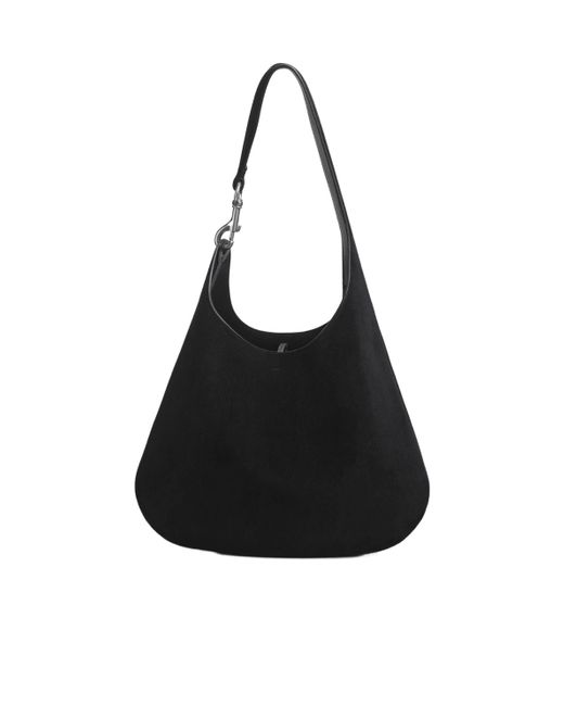 【魅力的アイテム！】PHOEBE PHILO BEAN BAG ハンドバッグ PHOEBE PHILO | BEAN BAG | BLACK LEATHER WITH SILVER