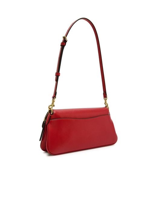 COACH Red Leather Shoulder Bag