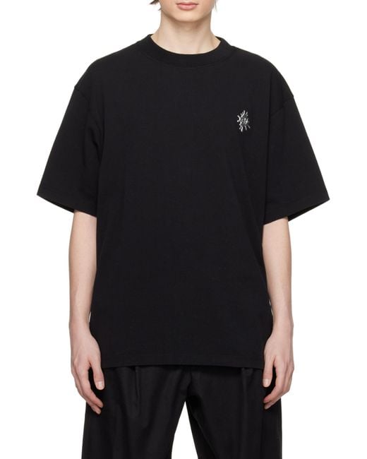 Eytys Black Logo-Emblem T-Shirt for men